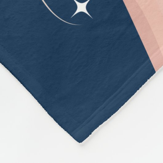 Note: The Navy Gold Sparkle Girls Friend Letter Fleecedecke (Ecke)