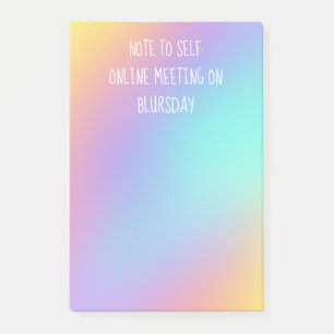 "Note to Self" Funny Colorful Post-it Notes Klebezettel