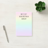 "Note to Self" Funny Pastel Rainbow Post-it-Notize Post-it Klebezettel (Büro)
