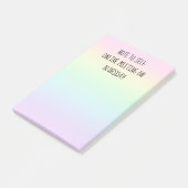 "Note to Self" Funny Pastel Rainbow Post-it-Notize Post-it Klebezettel (angewinkelt)