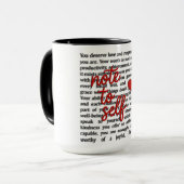 Note To Self Tasse (Vorderseite Links)