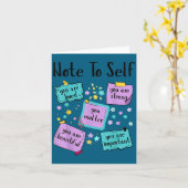 Note To Self You Suicide Prevention Awareness  Karte (Gelbe Blume)
