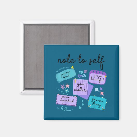 Note To Self You Suicide Prevention Awareness  Magnet (Vorderseite/Rückseite)