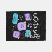 Note To Self You Suicide Prevention Awareness Mont Fleecedecke (Vorderseite (Horizontal))