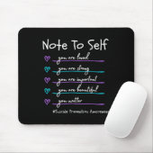 Note To Self You Suicide Prevention Awareness  Mousepad (Mit Mouse)