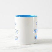 "Note to Self: Zoom meeting on Blursday" Zweifarbige Tasse (Mittel)