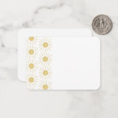 Note und Umschlag für Sonnenschein Mitteilungskarte (Vorderseite/Rückseite Beispiel)