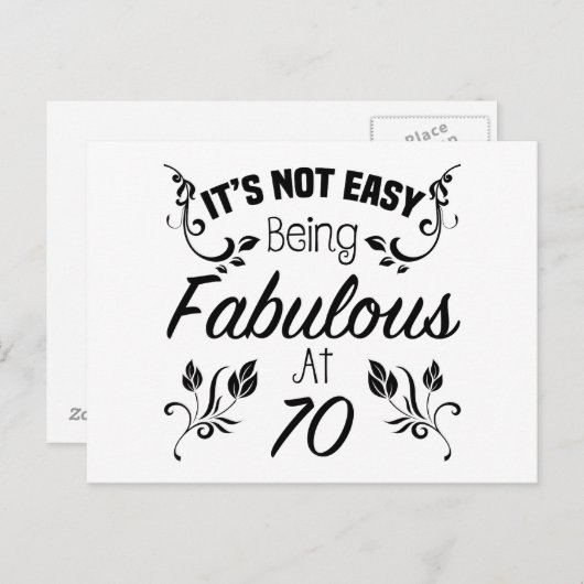 NotEasy70a Postkarte (Vorne/Hinten)