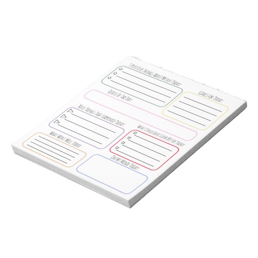 Notebook (13,97 x 15,24 cm), 40 Pages - Today Notizblock (Rotiert)