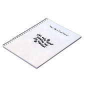 Notebook (16,5 x 22,2 cm) - The Only Thing Notizblock (Linke Seite)