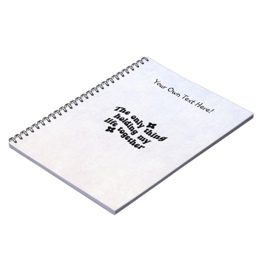 Notebook (16,5 x 22,2 cm) - The Only Thing Notizblock (Linke Seite)