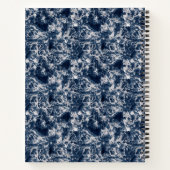 Notebook (21,6 x 28cm) - Blue Marble Pattern Notizblock (Rückseite)
