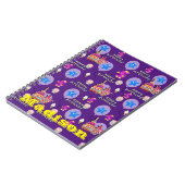 Notebook, #5 Happy 5th Birthday Notes Lila Notizblock (Linke Seite)