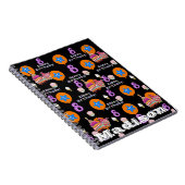 Notebook, #8 Happy 8th Birthday Notes Black Notizblock (Rechte Seite)