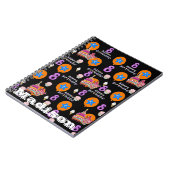 Notebook, #8 Happy 8th Birthday Notes Black Notizblock (Linke Seite)