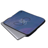 Notebook-Abdeckung Orange Swirl HAMbyWG Laptopschutzhülle (Vorne Knopf)