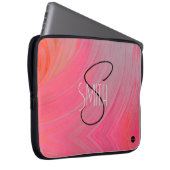 Notebook-Abdeckung Rosa Swirl HAMbyWG Laptopschutzhülle (Vorne Rechts)