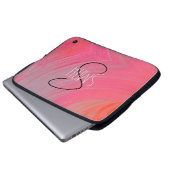 Notebook-Abdeckung Rosa Swirl HAMbyWG Laptopschutzhülle (Vorne Knopf)