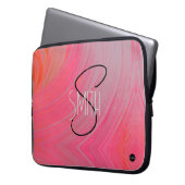 Notebook-Abdeckung Rosa Swirl HAMbyWG Laptopschutzhülle (Vorderseite Links)