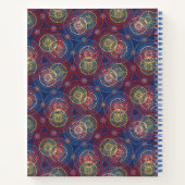 Notebook-Abstrakte Kreise Notizblock (Rückseite)