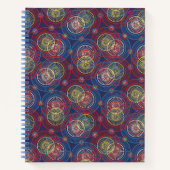 Notebook-Abstrakte Kreise Notizblock (Vorderseite)