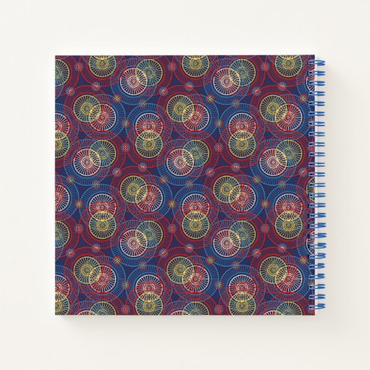 Notebook-Abstrakte Kreise Notizblock (Rückseite)