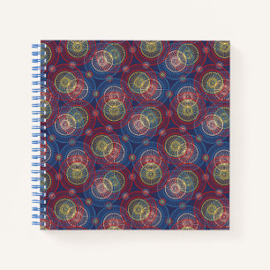 Notebook-Abstrakte Kreise Notizblock