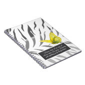 Notebook-Affirmation Tiger Stripe Butterfly Notizblock (Rechte Seite)