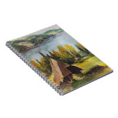 Notebook Ann Hayes Gemälde Chalet am See Notizblock (Rechte Seite)