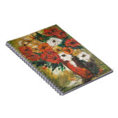 Notebook Ann Hayes Painting Red Blume Mixed Notizblock (Rechte Seite)