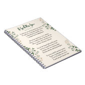 Notebook Annie Johnson Flint He Giveth More Grace Notizblock (Rechte Seite)