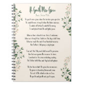 Notebook Annie Johnson Flint He Giveth More Grace Notizblock (Vorderseite)