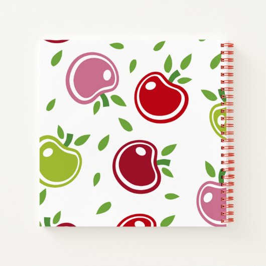 Notebook-Äpfel Notizblock (Rückseite)