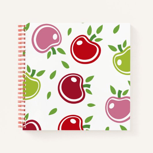 Notebook-Äpfel Notizblock (Vorderseite)
