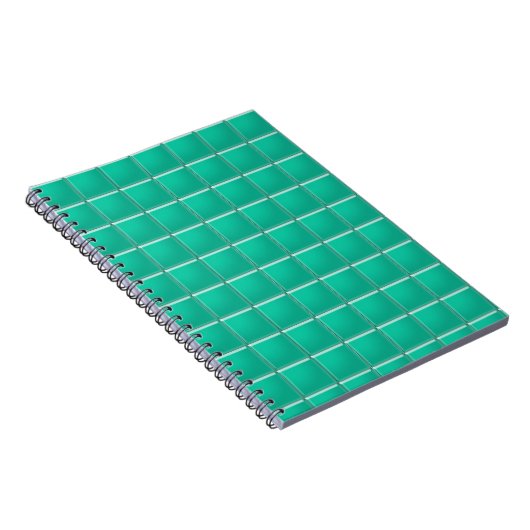 Notebook - Aquamarines Mosaik Notizblock (Rechte Seite)