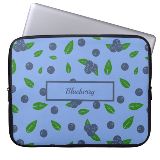 Notebook-Ärmel mit Bluebermuster Laptopschutzhülle (Vorderseite)