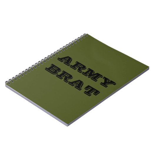 Notebook-Army Brat Notizblock (Linke Seite)