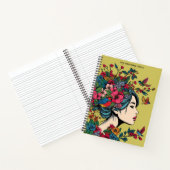 Notebook-ART drucken Frauen im Herbst mit roten Be Notizblock (Innenseite)