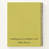 Notebook-ART drucken Frauen im Herbst mit roten Be Notizblock (Rückseite)