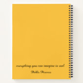 Notebook-ART Print Women with Blume Wreath Notizblock (Rückseite)