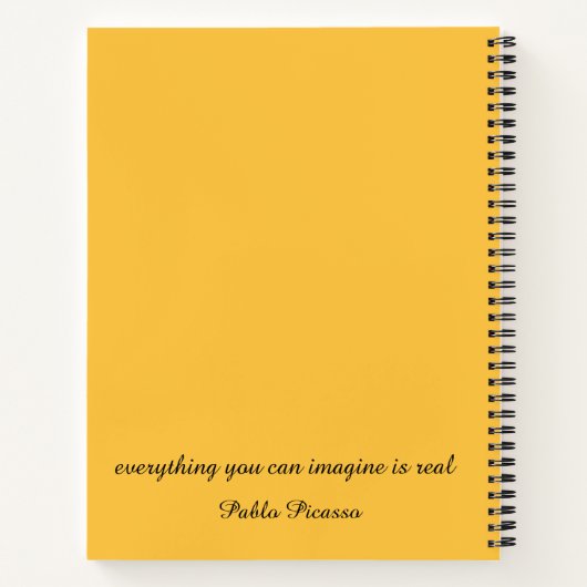 Notebook-ART Print Women with Blume Wreath Notizblock (Rückseite)