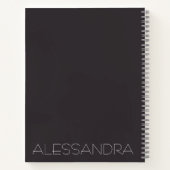 Notebook: Atemberaubendes Modemodell Rosa Bow Notizblock (Rückseite)