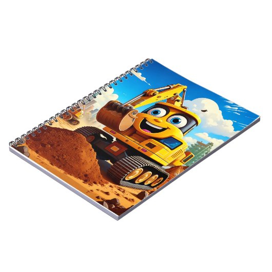 Notebook - Bagger Notizblock (Linke Seite)