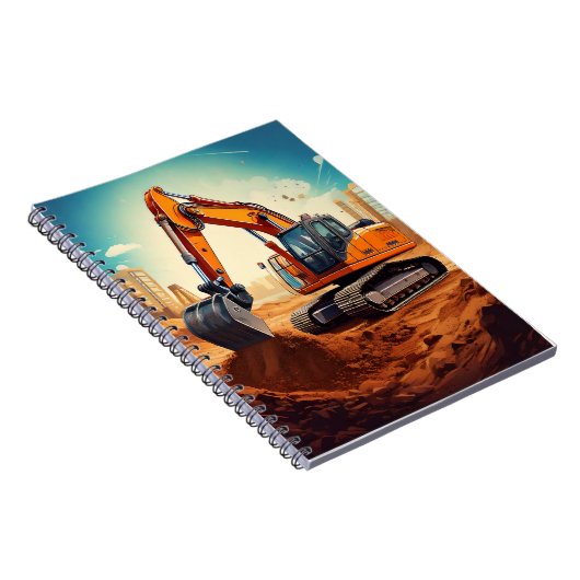 Notebook - Bagger Notizblock (Rechte Seite)