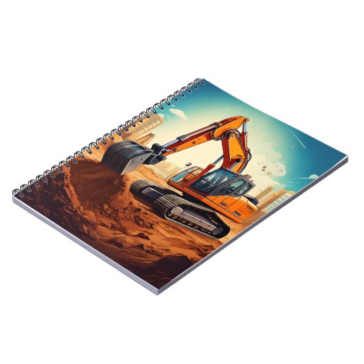 Notebook - Bagger Notizblock (Linke Seite)