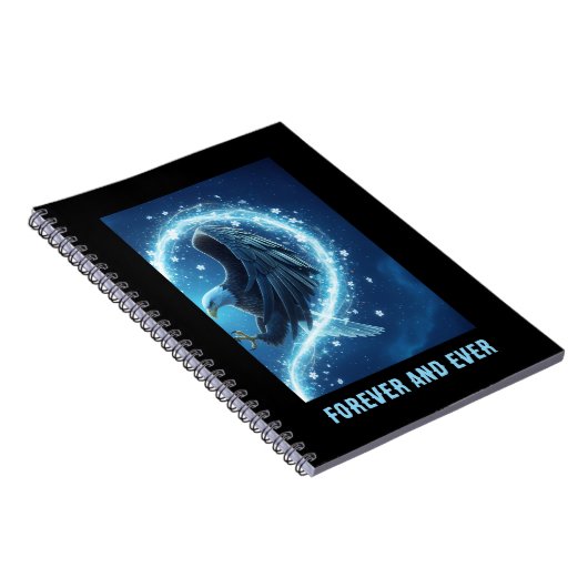 Notebook Bald Eagle Heart Love 2 Notizblock (Rechte Seite)
