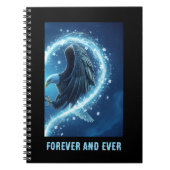 Notebook Bald Eagle Heart Love 2 Notizblock (Vorderseite)