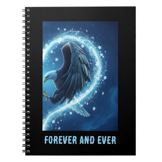 Notebook Bald Eagle Heart Love 2 Notizblock (Vorderseite)