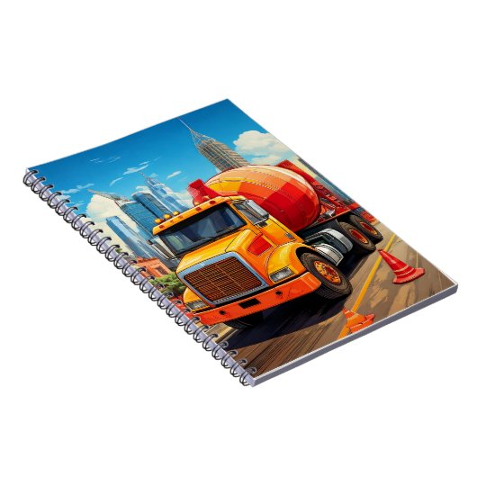 Notebook - Betonmischer Notizblock (Rechte Seite)