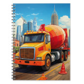 Notebook - Betonmischer Notizblock (Vorderseite)